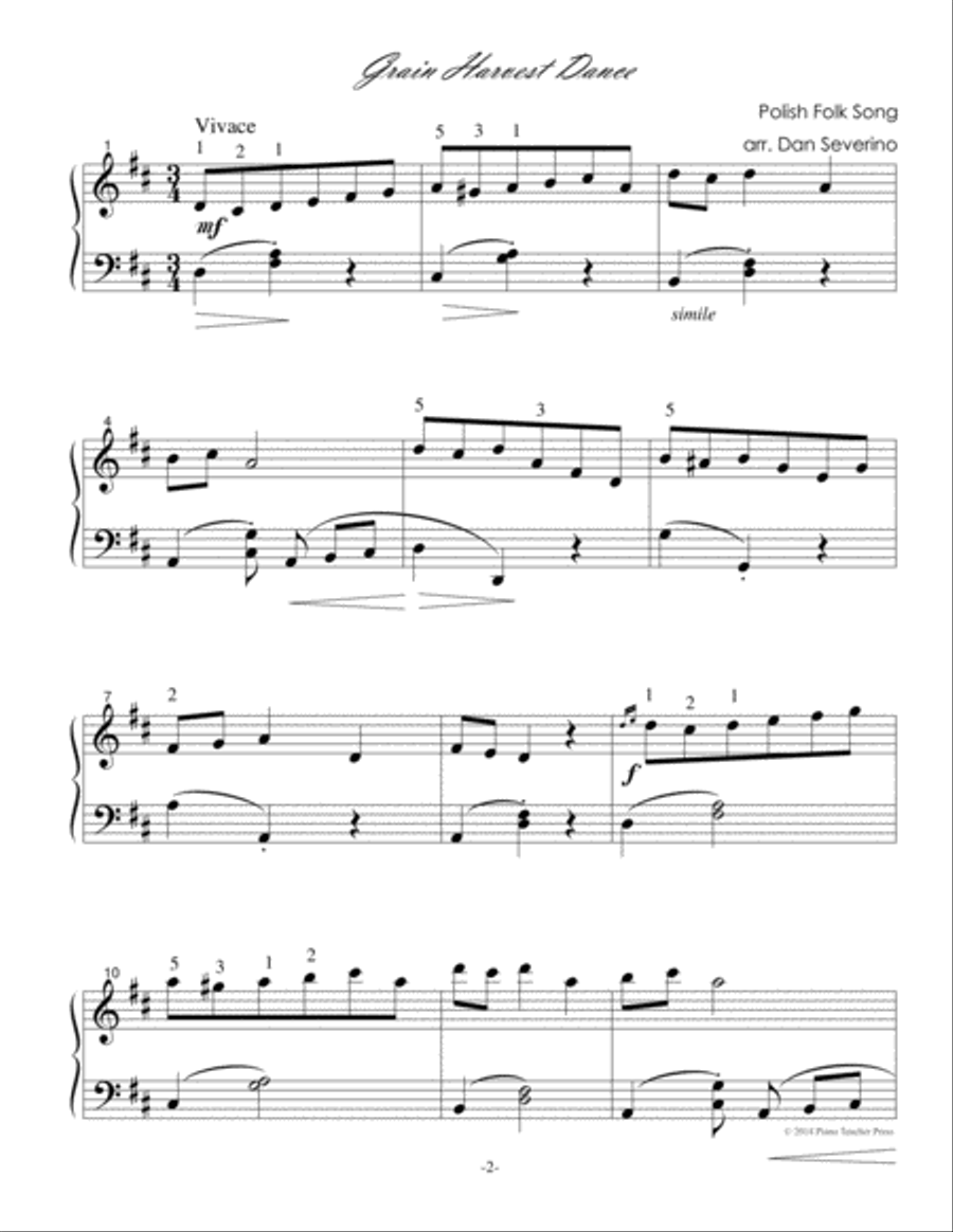 Grain Harvest Dance Grain Harvest Dance Piano Solo scores gallery preview page 2