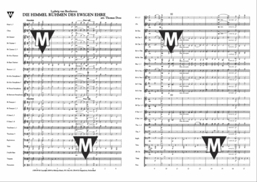 Die Himmel rühmen des Ewigen Ehre Concert Band scores gallery preview page 2