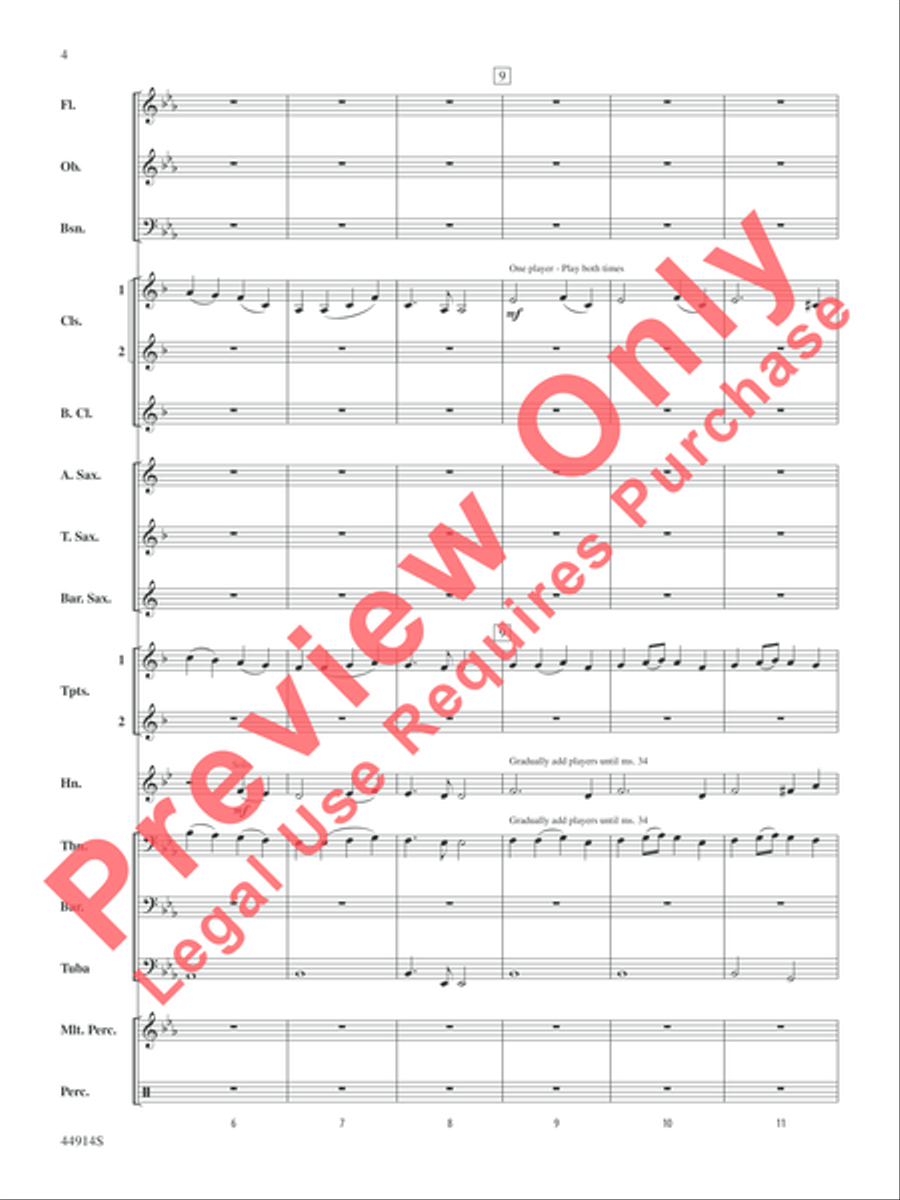 Ode to a Flash Mob Ode to a Flash Mob Concert Band scores gallery preview page 4