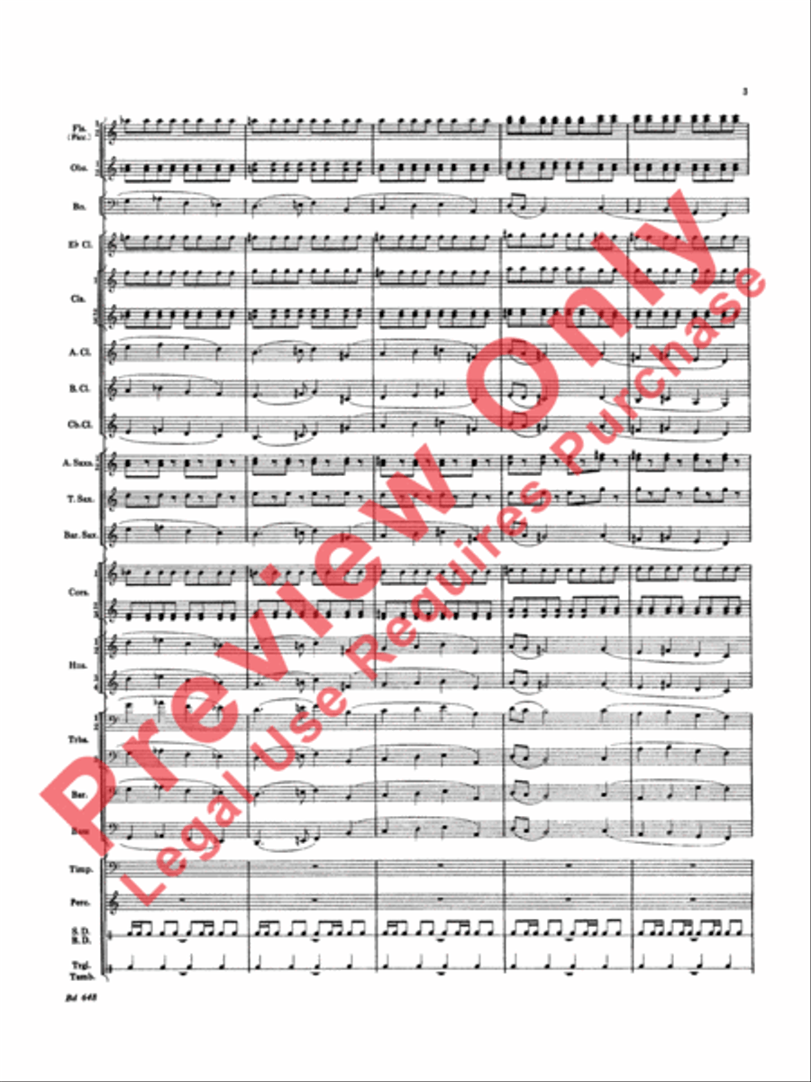 Overture Jubiloso Concert Band scores gallery preview page 6