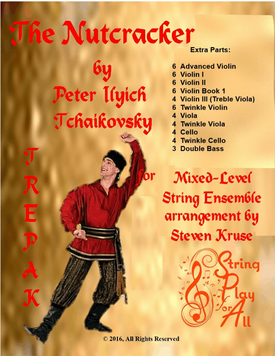 Extra Parts for Trepak from "Nutcracker" for Multi-Level String Orchestra