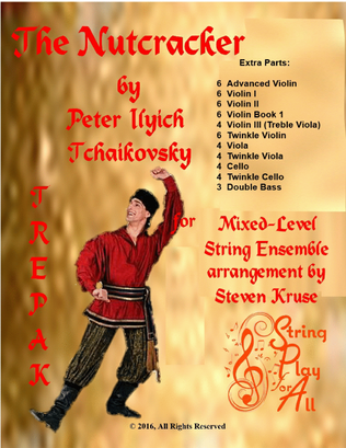 Book cover for Extra Parts for Trepak from "Nutcracker" for Multi-Level String Orchestra