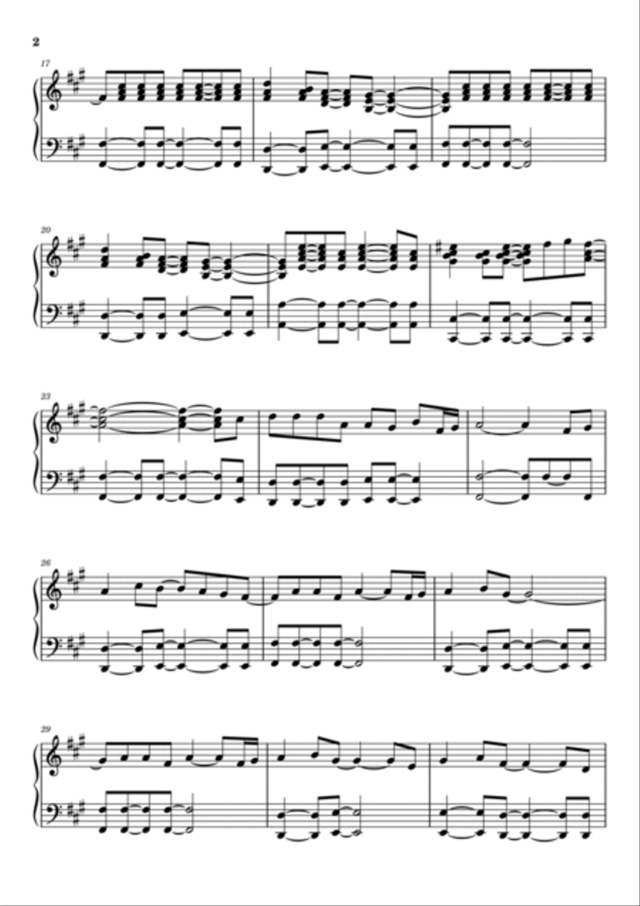 Show Me The Meaning Of Being Lonely Piano Solo scores gallery preview page 2