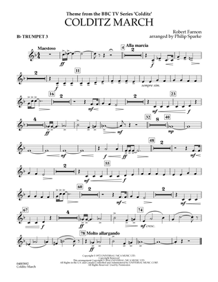 Colditz March (arr. Philip Sparke) - Bb Trumpet 3