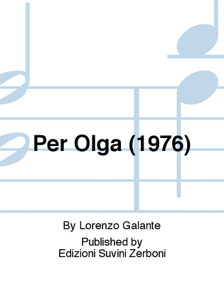 Book cover for Per Olga (1976)