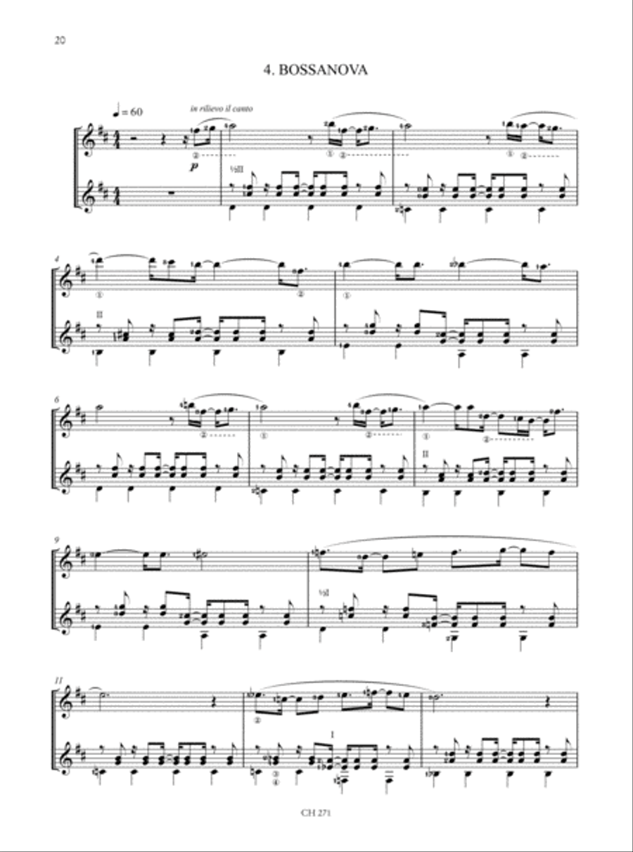 Double Guitar. 22 Easy to Intermediate Contemporary Pieces for 2 Guitars Acoustic Guitar scores gallery preview page 5