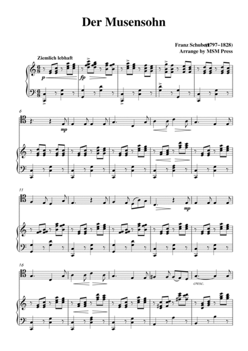 Schubert-Der Musensohn,for Cello and Piano