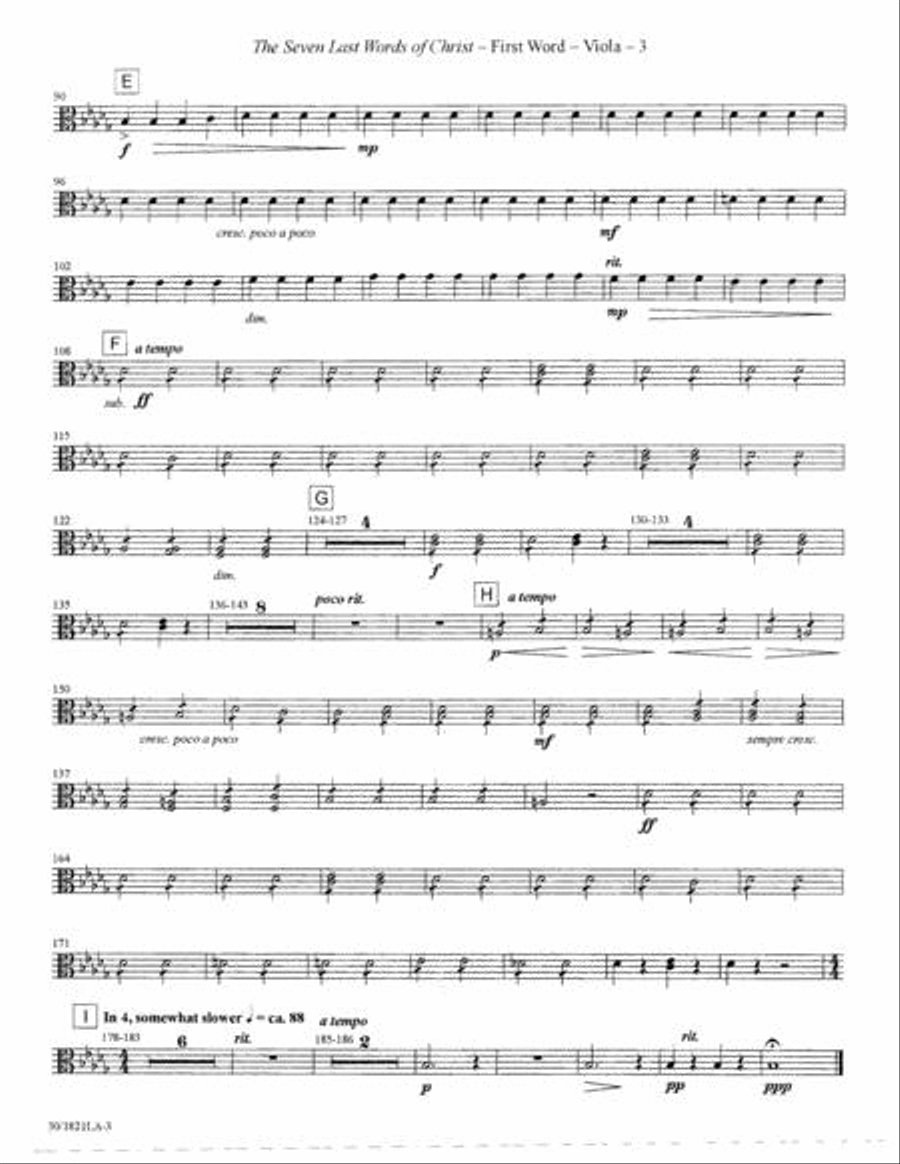 The Seven Last Words of Christ - Viola Choir scores gallery preview page 4