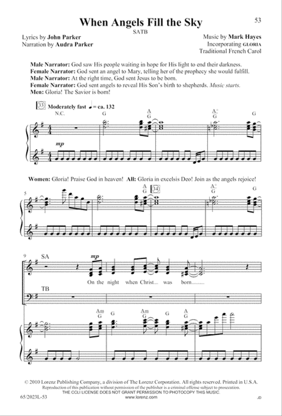 Child of Hope 4-Part scores gallery preview page 54