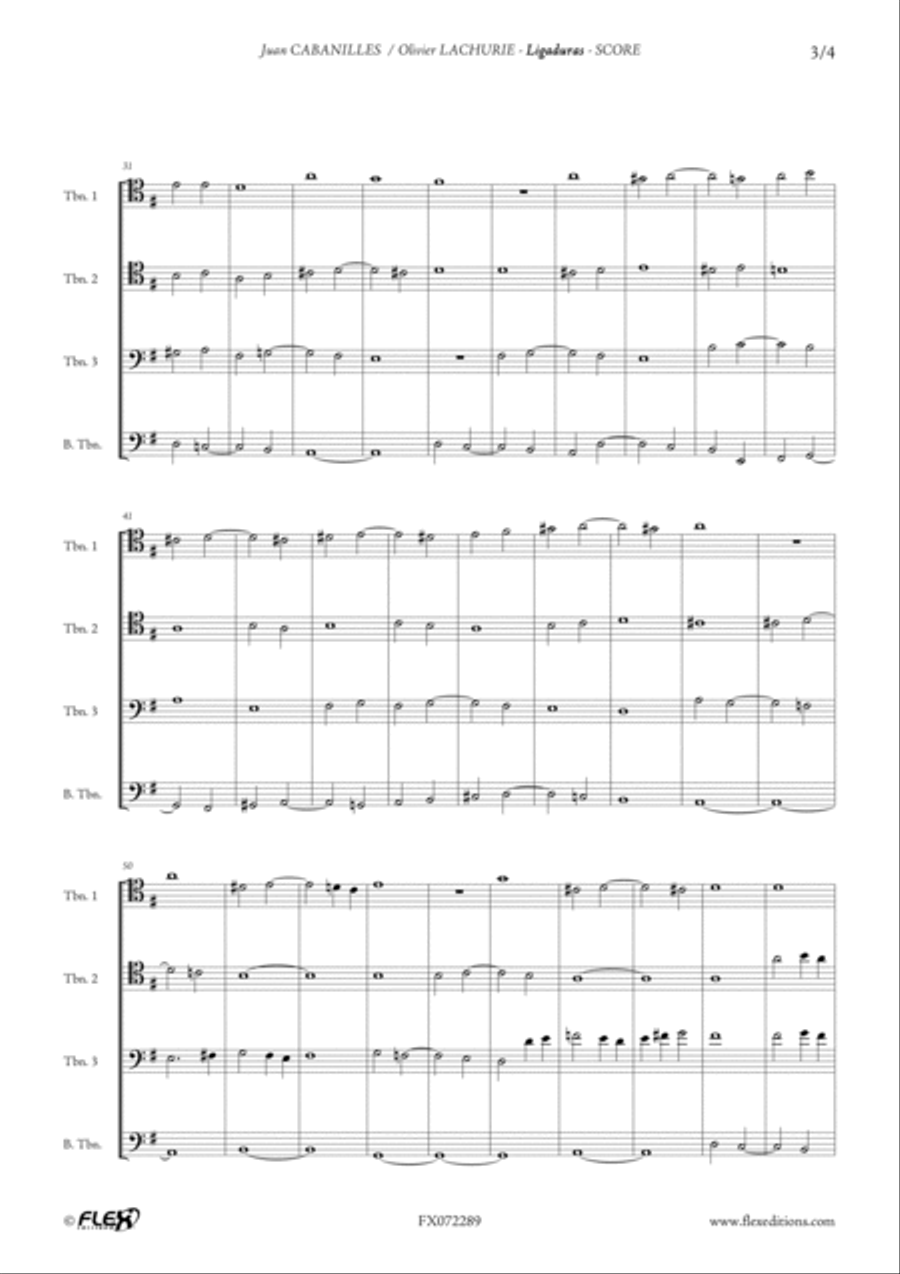Ligaduras Ligaduras Trombone Quartet scores gallery preview page 3