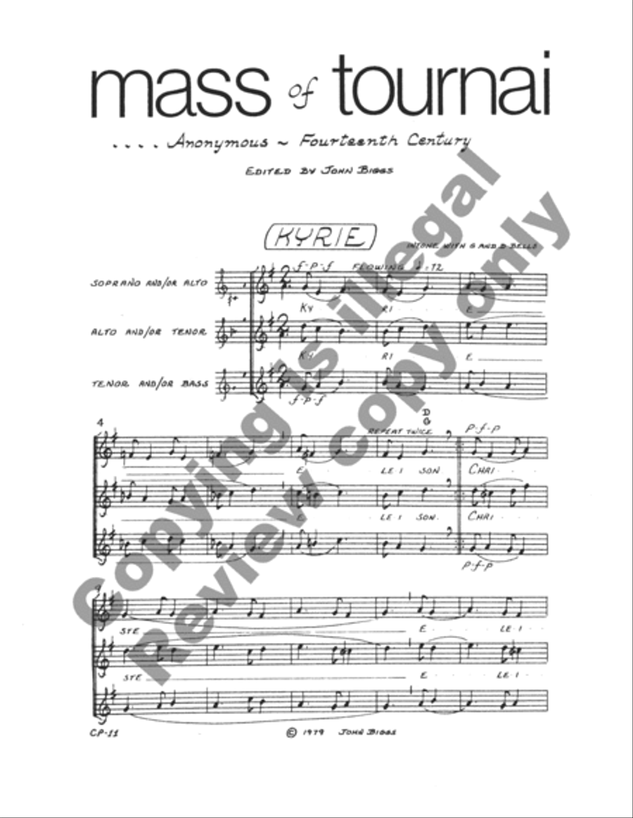 Mass of Tournai Mass of Tournai 3-Part scores gallery preview page 22