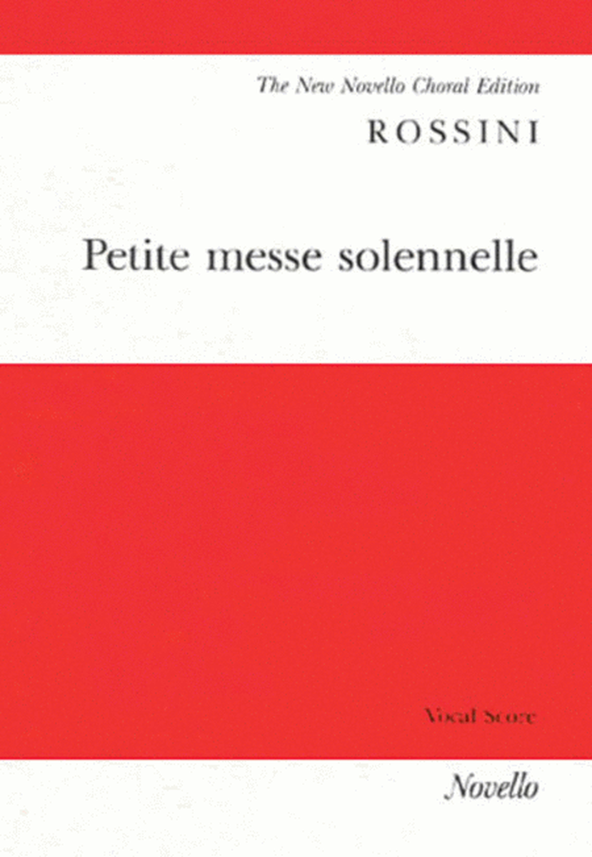 Rossini - Petite Messe Solennelle Vocal Score