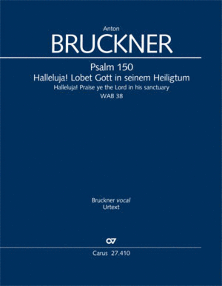 Psalm 150: Halleluja! Lobet den Herrn in seinem Heiligtum Orchestra scores gallery preview page 1