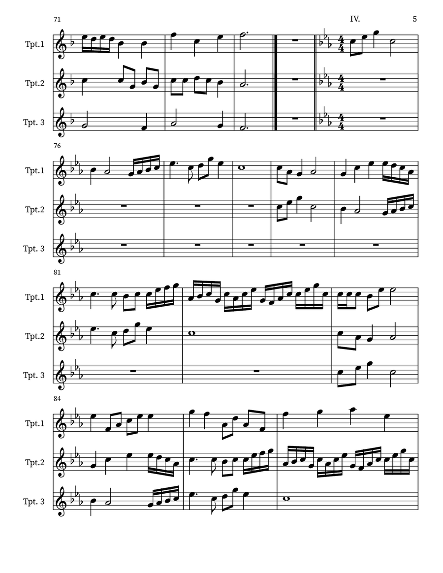 Polyphonic Fanfares Trio Small Ensemble scores gallery preview page 5