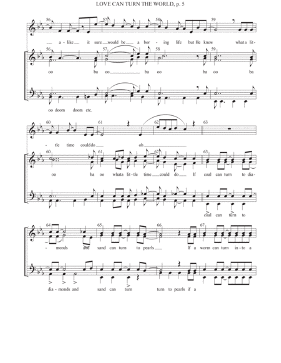 Love Can Turn The World SSAA scores gallery preview page 5