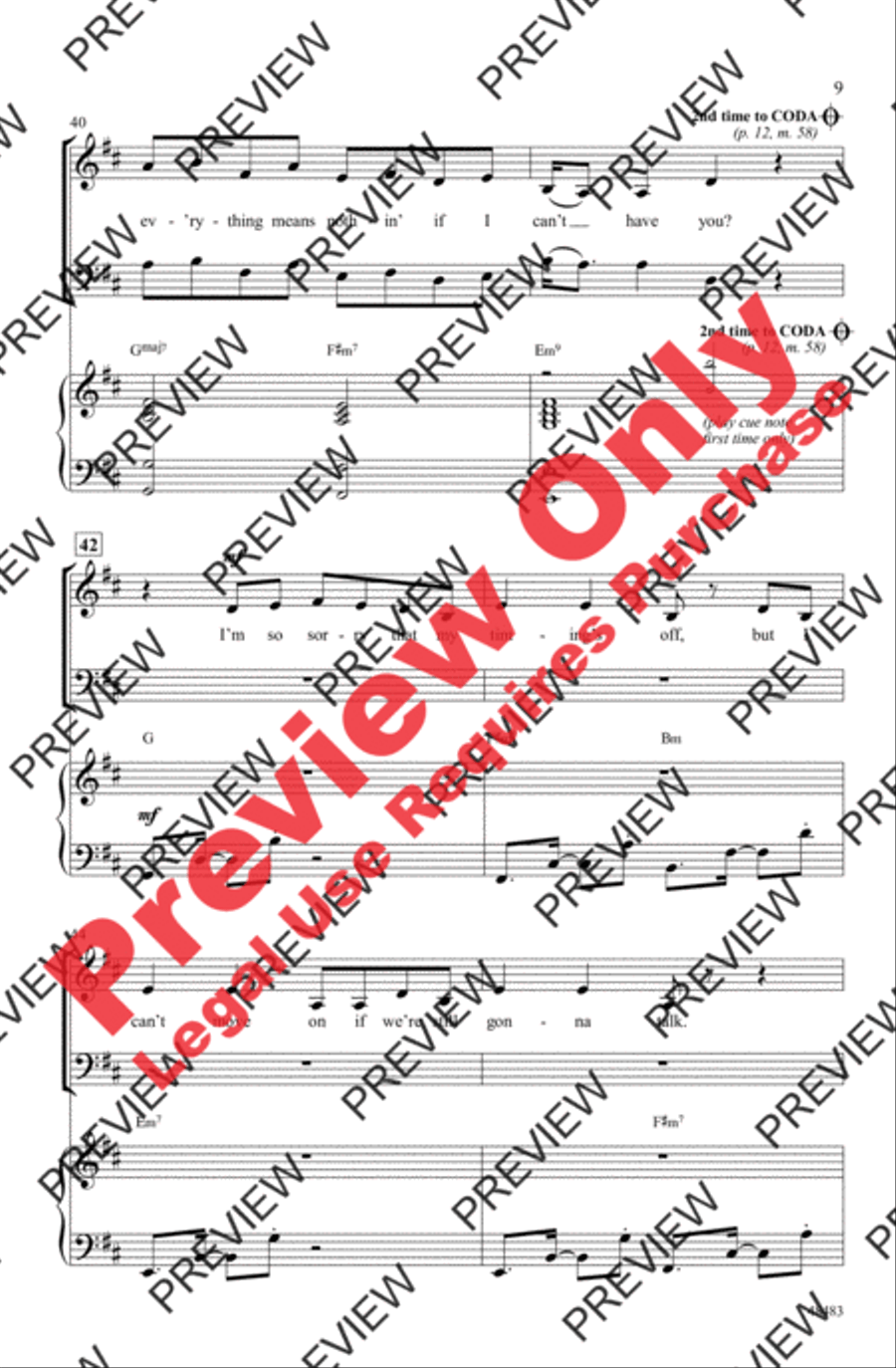 If I Can't Have You 3-Part scores gallery preview page 9