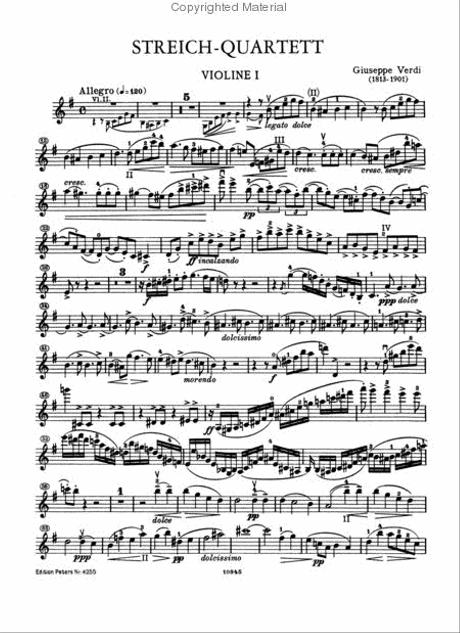 String Quartet in E minor String Quartet scores gallery preview page 2