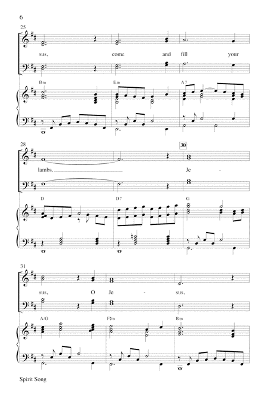 Spirit Song 4-Part scores gallery preview page 6