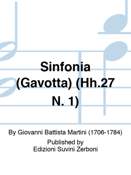 Sinfonia (Gavotta) (Hh.27 N. 1)