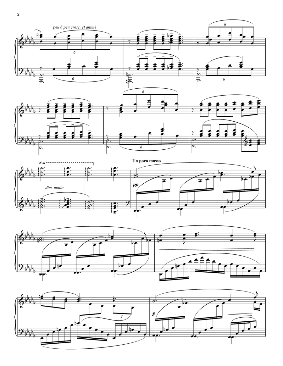Clair de Lune Clair de Lune Piano Solo scores gallery preview page 2