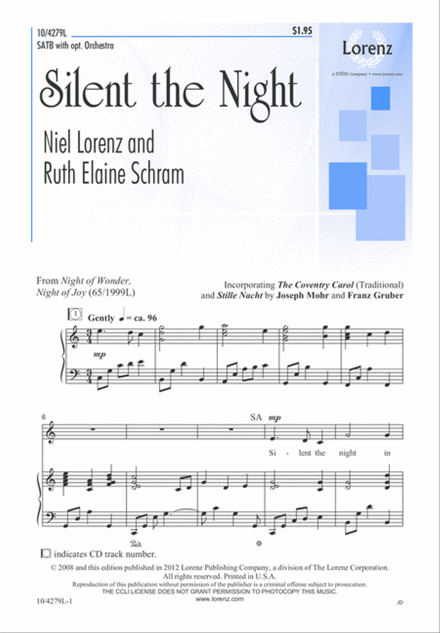 Silent the Night 4-Part scores gallery preview page 2