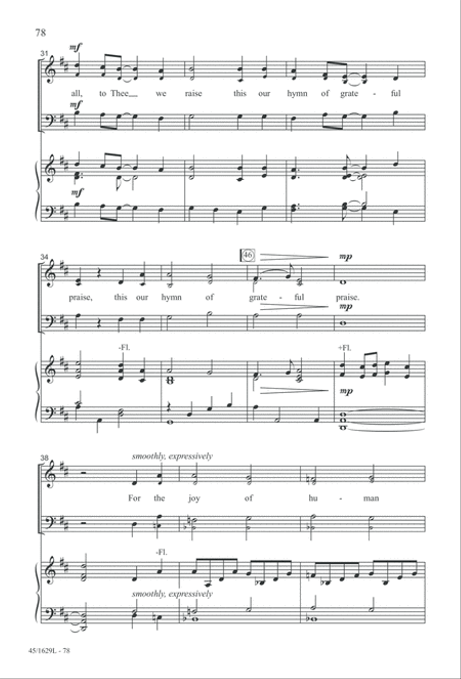 Hymns We Love to Sing, Vol. 2 3-Part scores gallery preview page 78