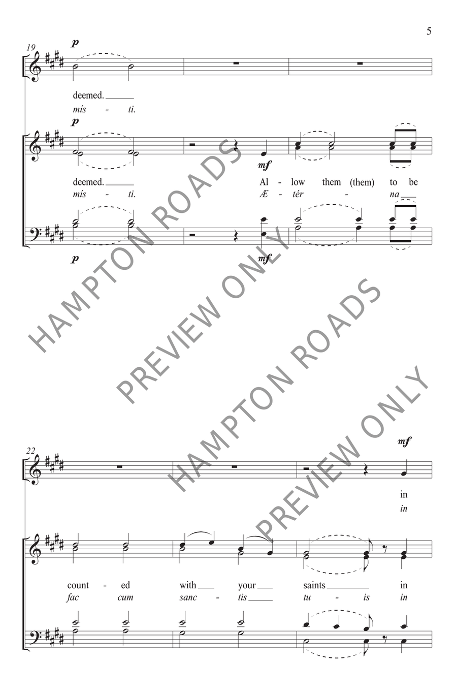 Come to Aid Your Servant (SATB) 4-Part scores gallery preview page 6