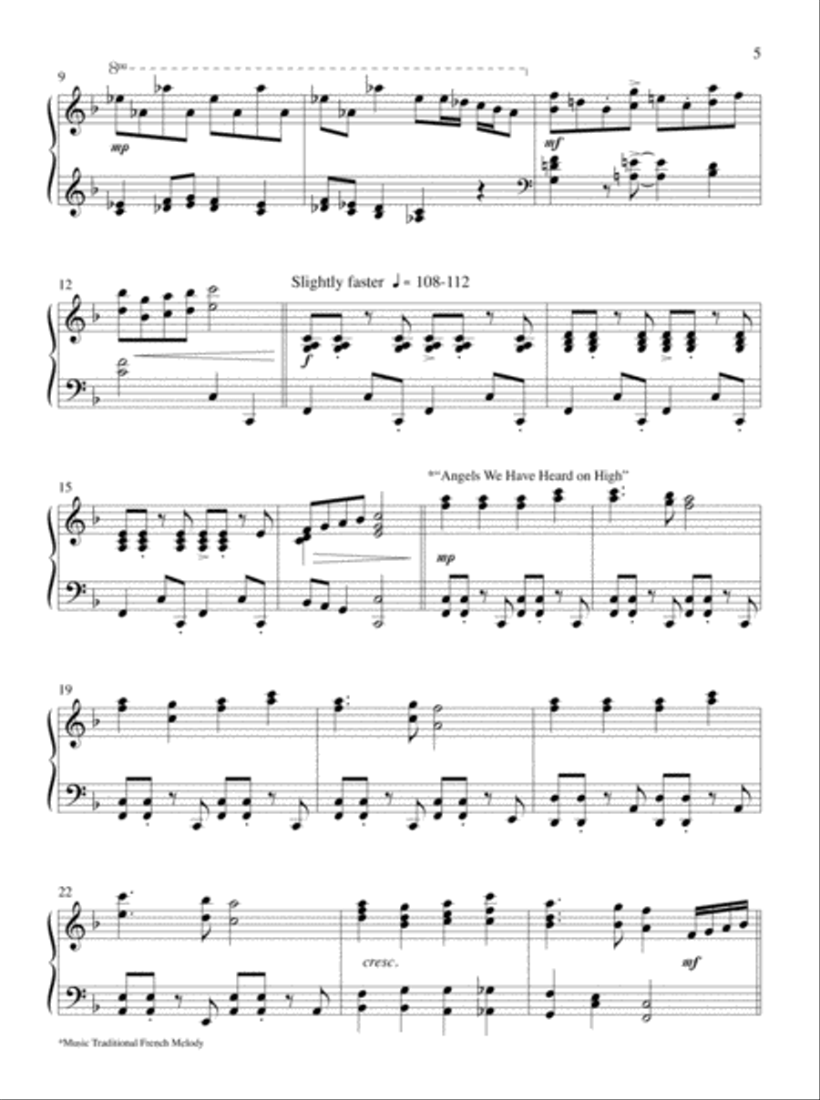 Now Proclaim Messiah's Birth Piano Solo scores gallery preview page 3