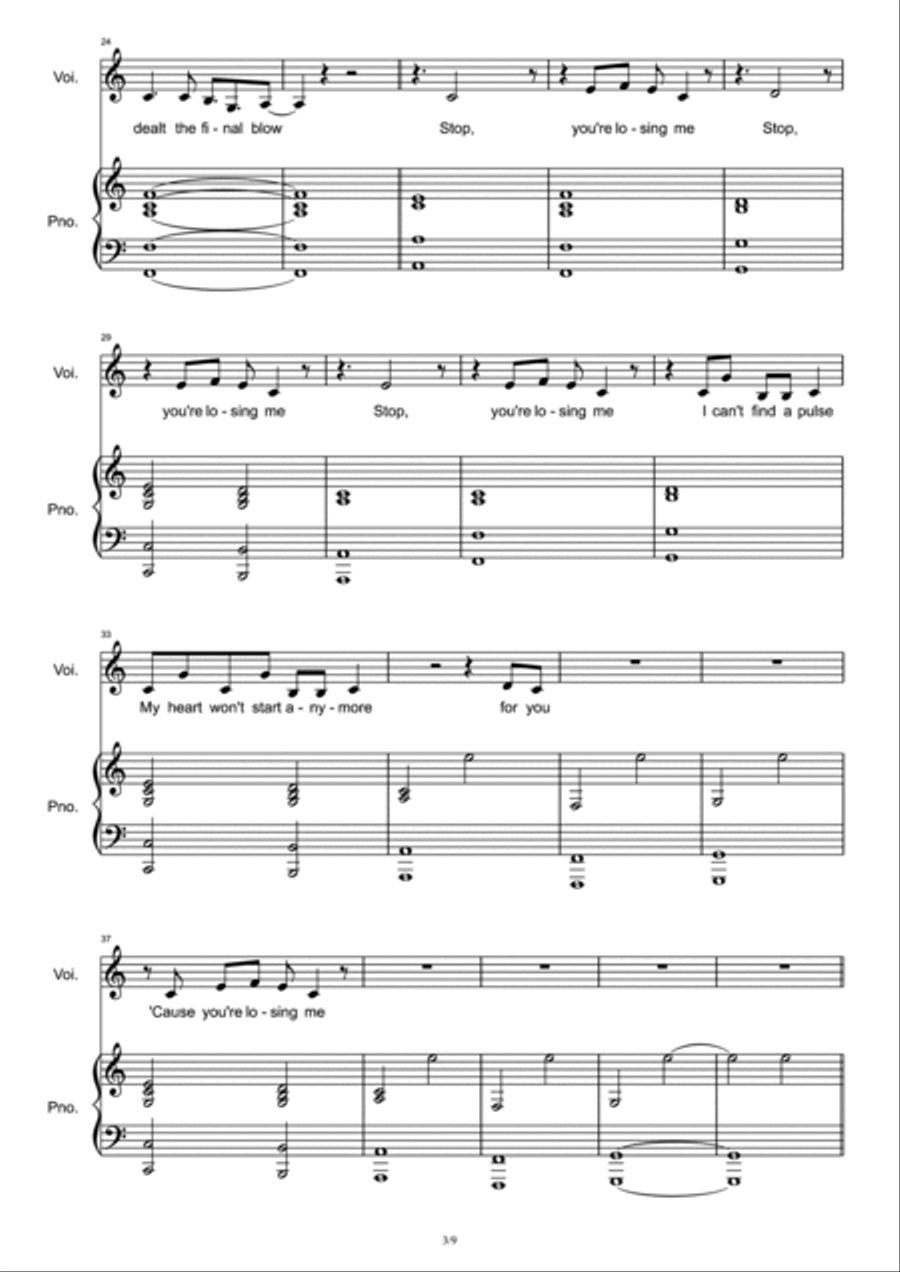 You're Losing Me Voice scores gallery preview page 3