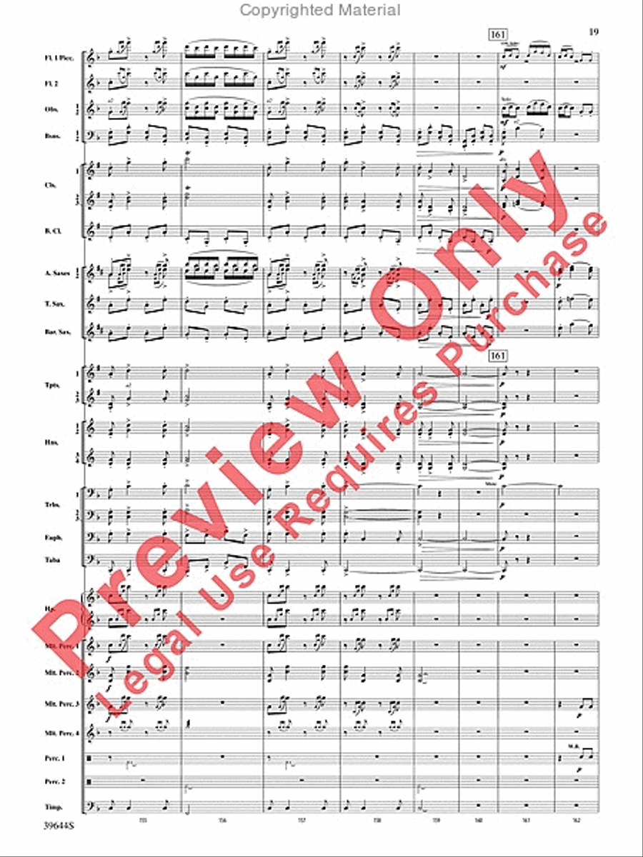 Laideronnette: Impératrice des Pagodes (from Ma mère l'oye) Concert Band scores gallery preview page 20