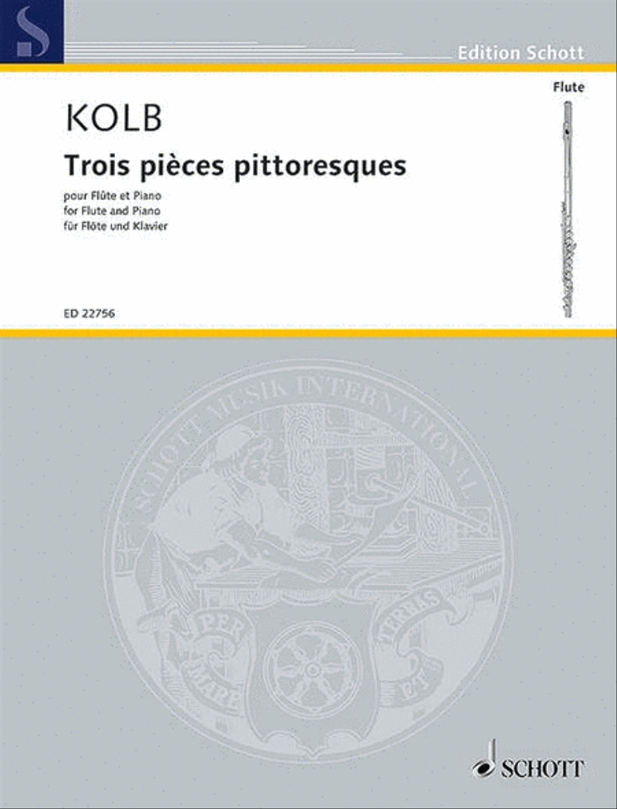 Trois pièces pittoresques Flute Solo scores gallery preview page 1