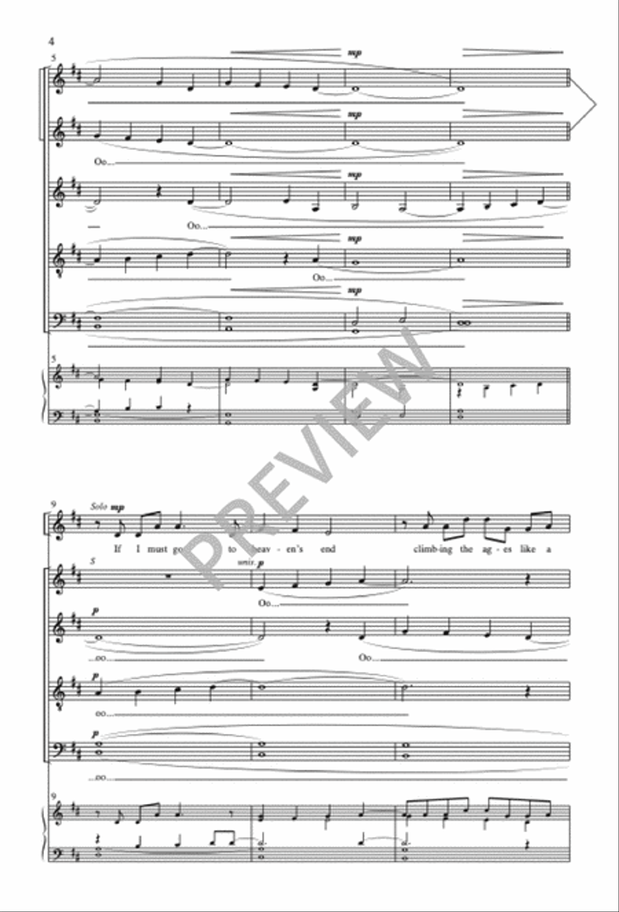 If I Must Go SSATBB scores gallery preview page 5