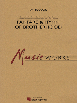 Book cover for Fanfare and Hymn of Brotherhood