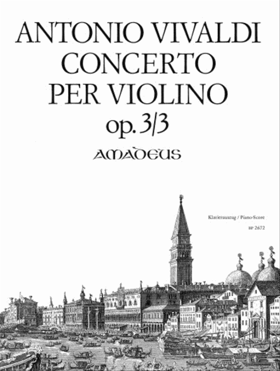 Concert G major op. 3/3 RV 310 PV 96 Piano scores gallery preview page 1