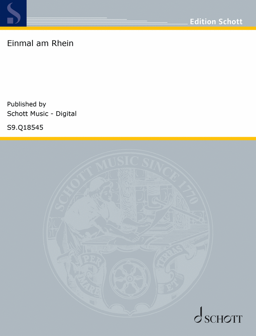 Einmal am Rhein Piano scores gallery preview page 1
