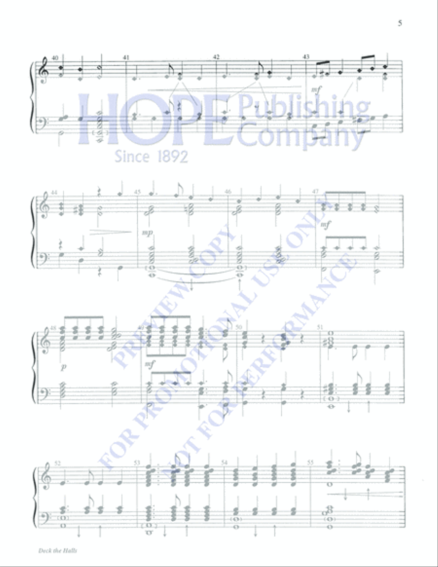 Deck the Halls 5-Octaves scores gallery preview page 5