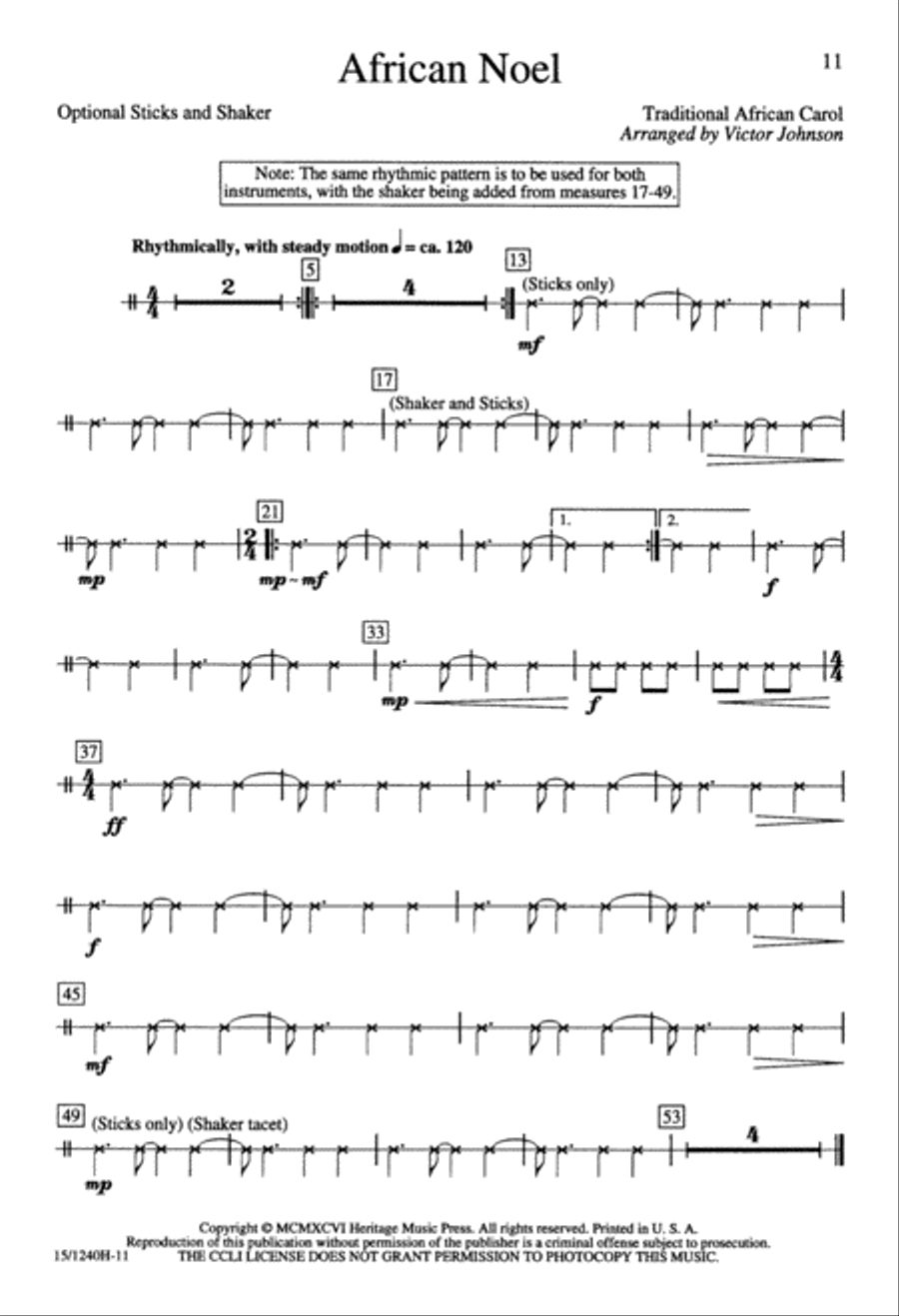 African Noel 3-Part scores gallery preview page 11