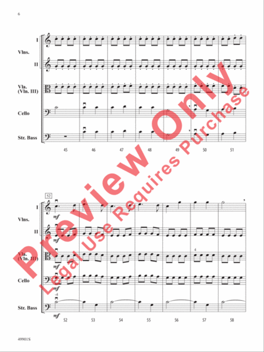 Prelude to Christmas String Orchestra scores gallery preview page 7