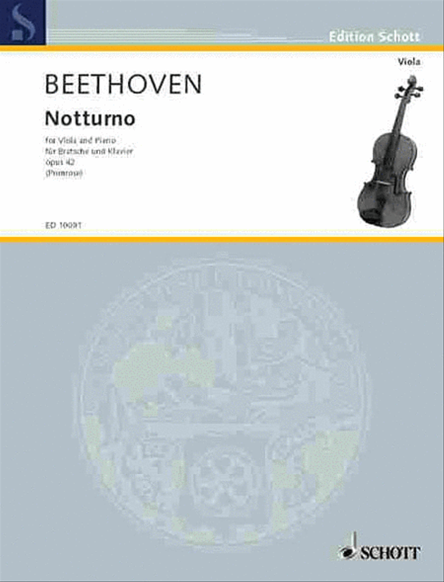 Notturno, Op. 42 Notturno, Op. 42 Piano Accompaniment scores gallery preview page 1
