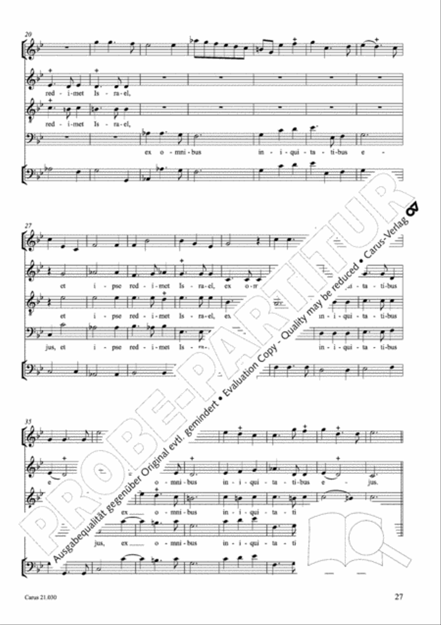 De profundis Men's Choir scores gallery preview page 28