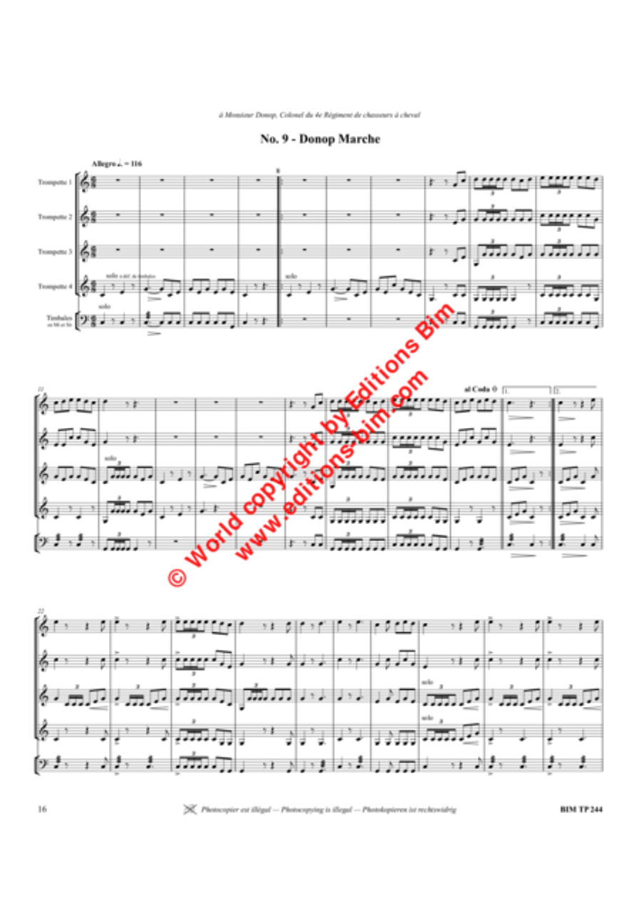 30 Marches Trumpet scores gallery preview page 14