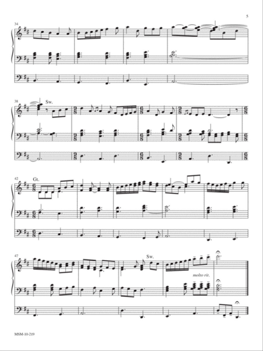 Four Advent Trumpet Tunes Organ Solo scores gallery preview page 4