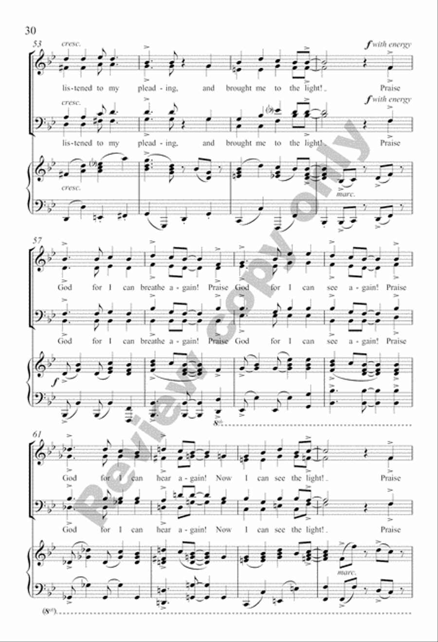 Three Gospel Choruses Divisi scores gallery preview page 49