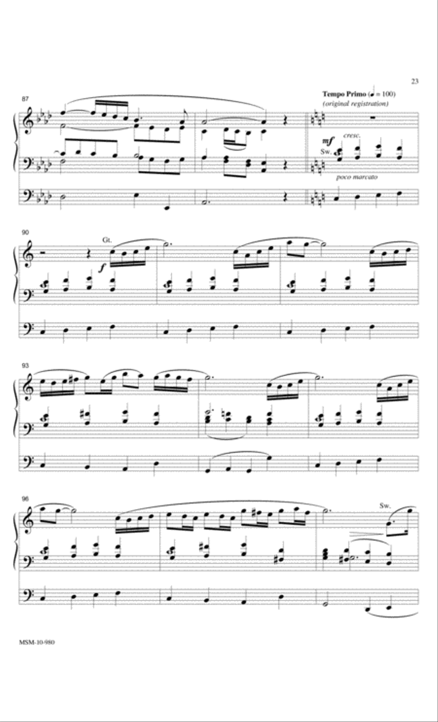 Sonata Breve Organ scores gallery preview page 10