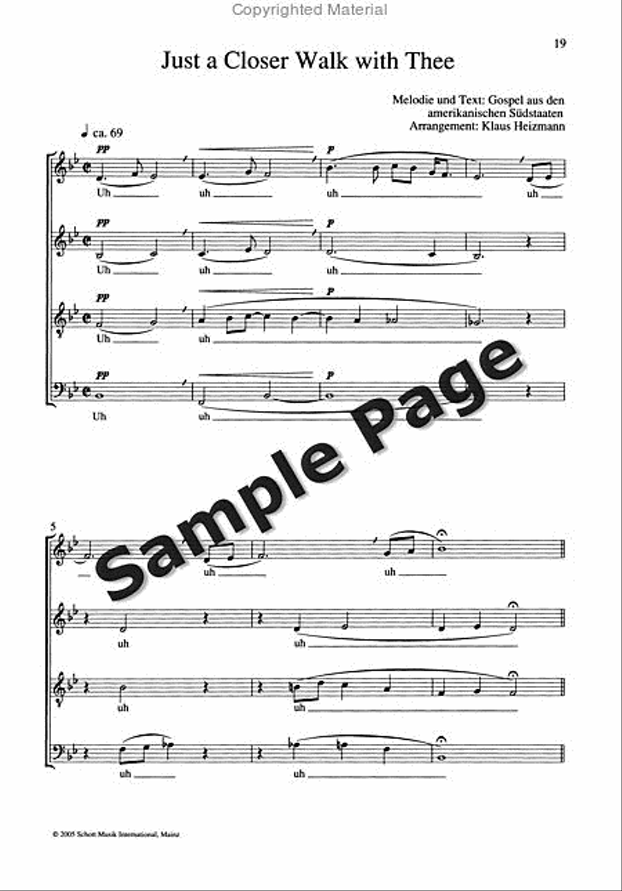 Spirituals And Gospels,4 Ch.sc 4-Part scores gallery preview page 20