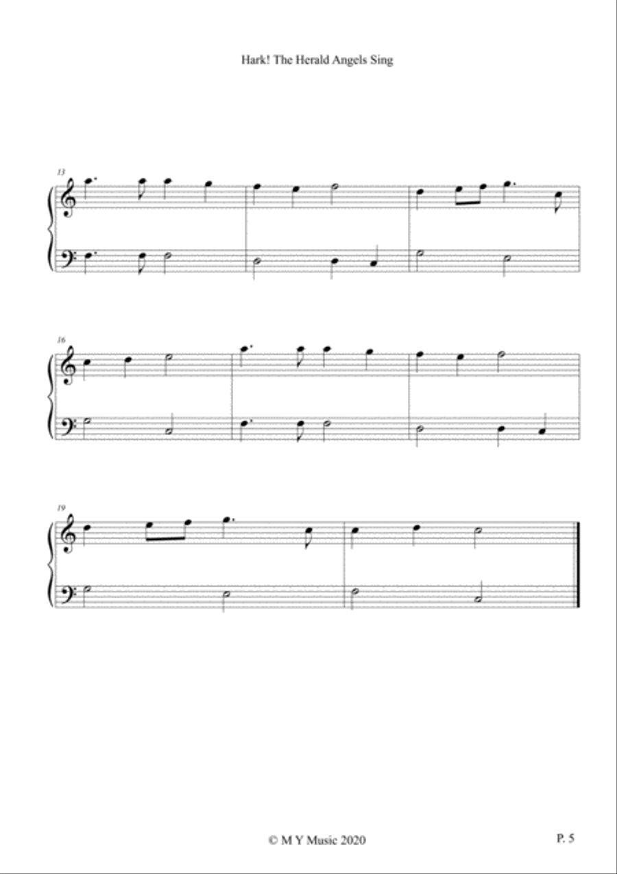 Christmas Songs (Book 3) - Small Harp (from Low C) Harp scores gallery preview page 5