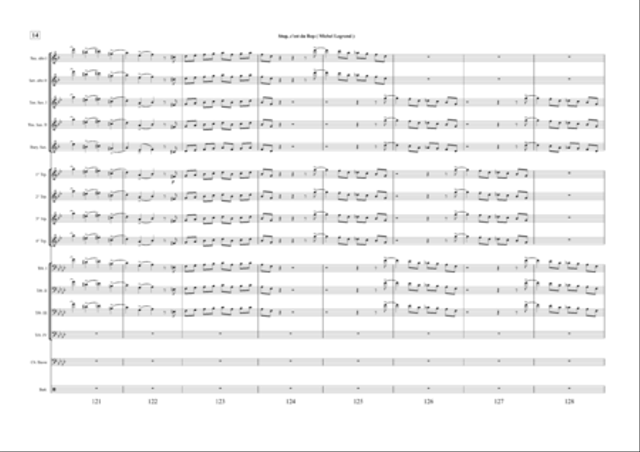 Stop c'est du bop Jazz Ensemble scores gallery preview page 15