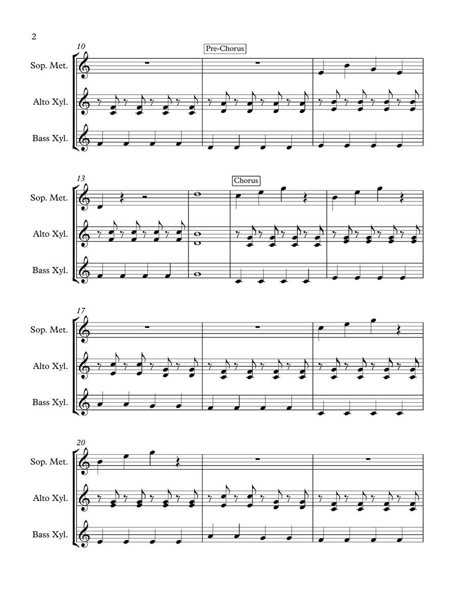 Count On Me Percussion scores gallery preview page 2
