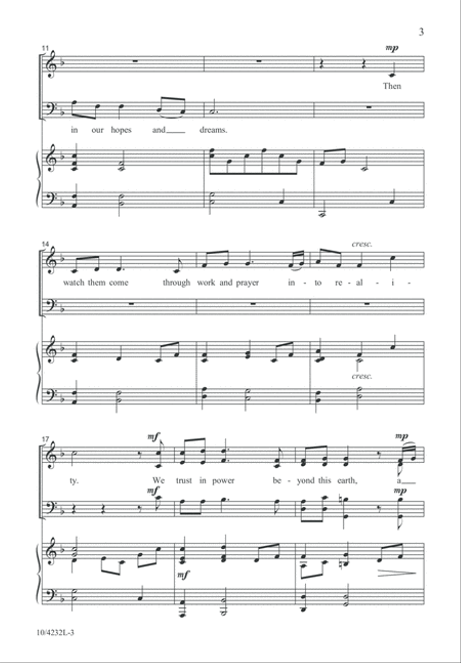 We Live by Faith We Live by Faith 4-Part scores gallery preview page 4