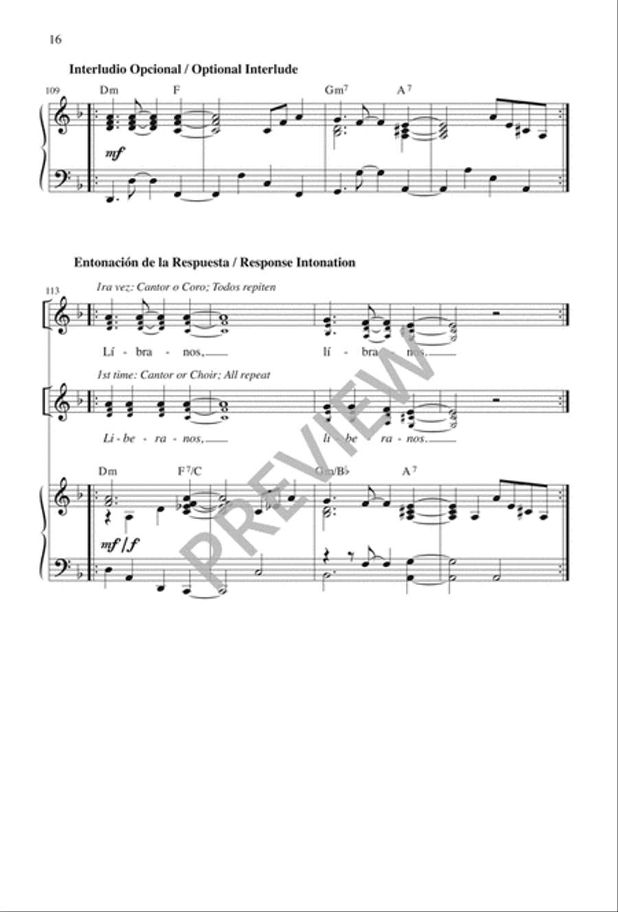 Letanía del Santo Nombre de Jesús 3-Part scores gallery preview page 16